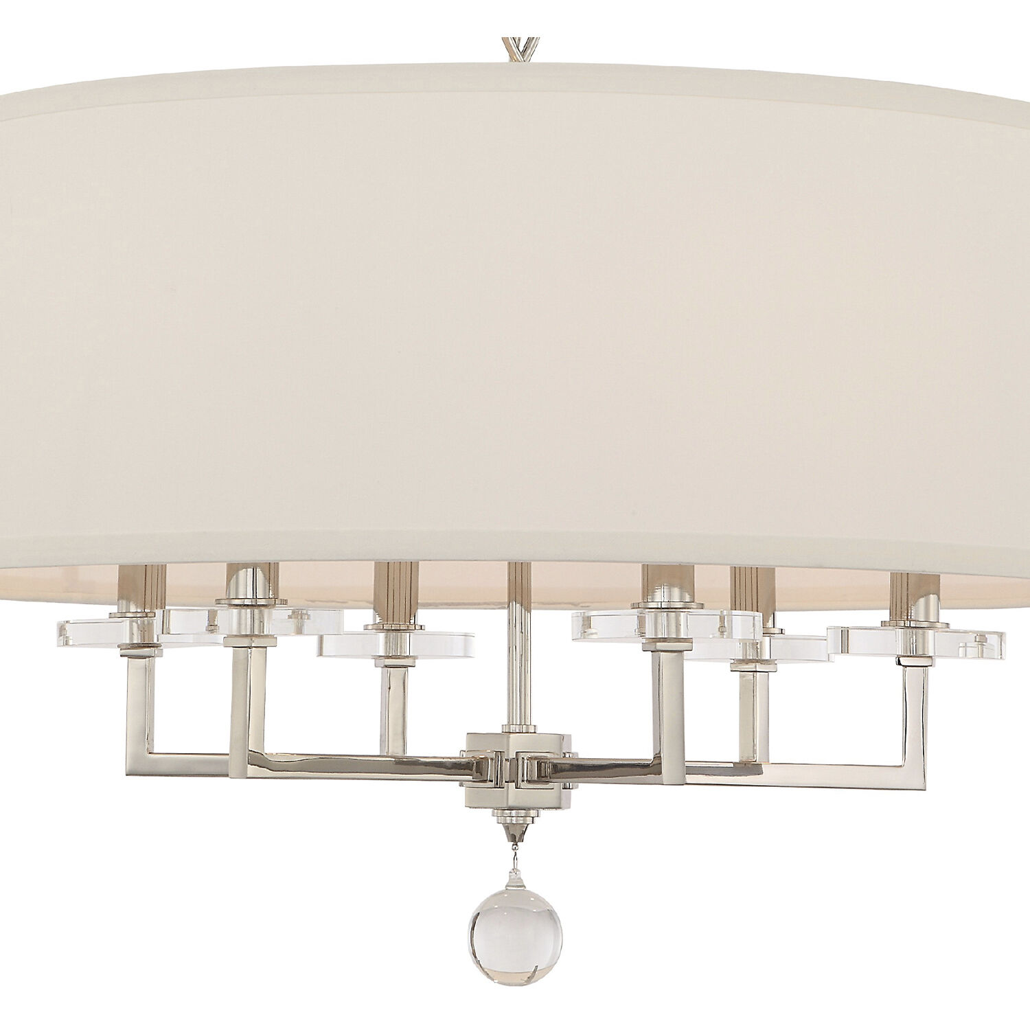 Paxton 6 Light 25.5 inch Polished Nickel Chandelier Ceiling Light