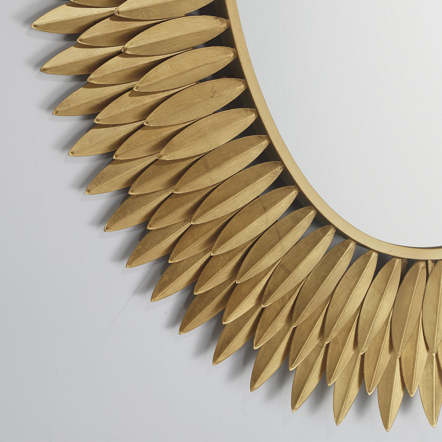 Broche 42.25 X 31.25 inch Antique Gold Mirror