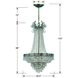 Majestic 8 Light 20.5 inch Historic Brass Chandelier Ceiling Light