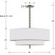 Luxo 5 Light 26 inch Satin Nickel Chandelier Ceiling Light
