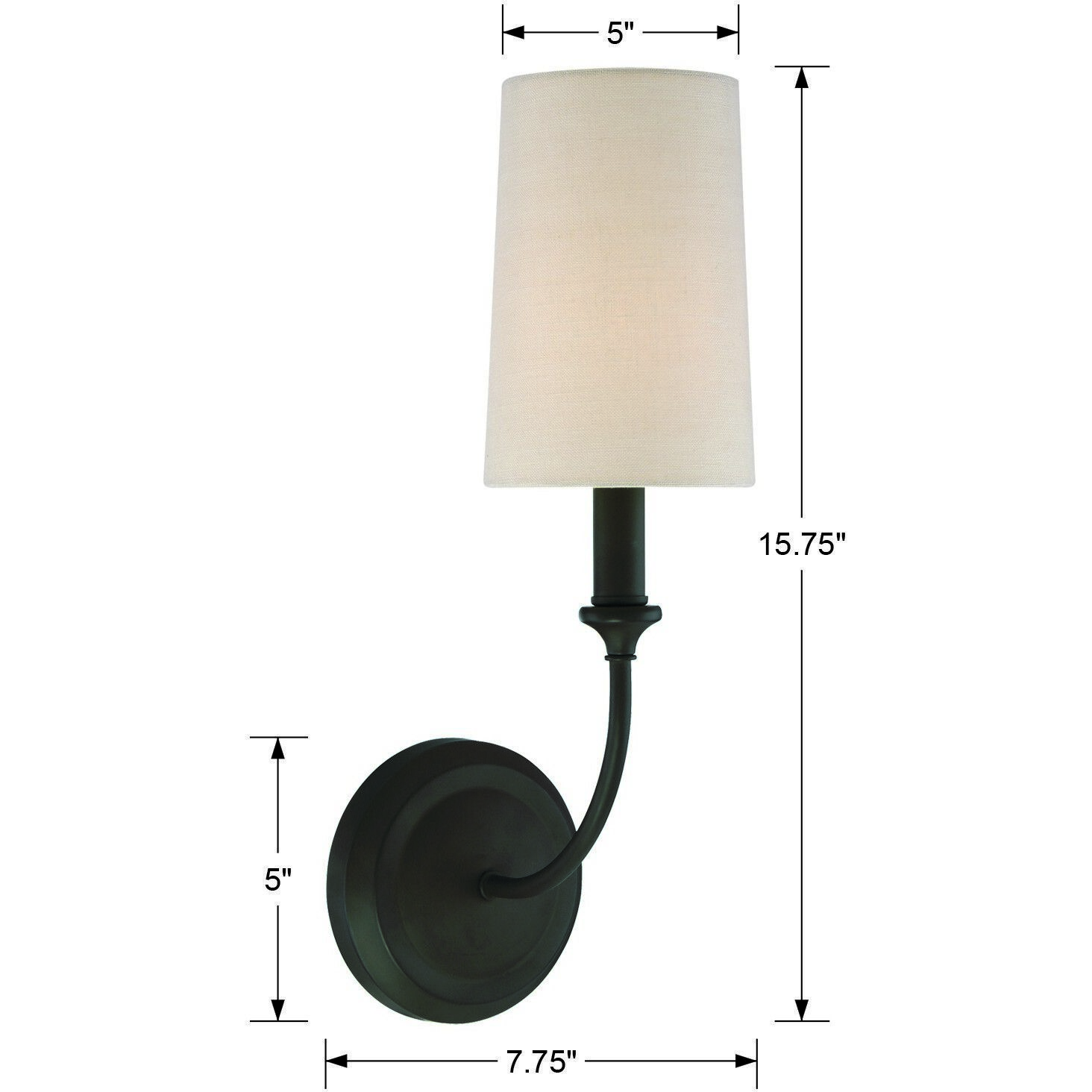 Sylvan Sconce Wall Light in Dark Bronze