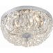 Waltham 3 Light 12 inch Polished Chrome Flush Ceiling Light in Clear Spectra