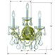 Maria Theresa Sconce Wall Light in Clear Hand Cut, Gold