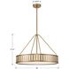 Kendal 6 Light 28 inch Vibrant Gold Pendant Ceiling Light