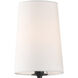 Lena Bath Wall Light in Black Forged