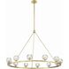 Aragon 12 Light 48 inch Soft Brass Chandelier Ceiling Light in Clear