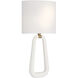 Jori Wall Sconce Wall Light in Aged Brass and Matte White