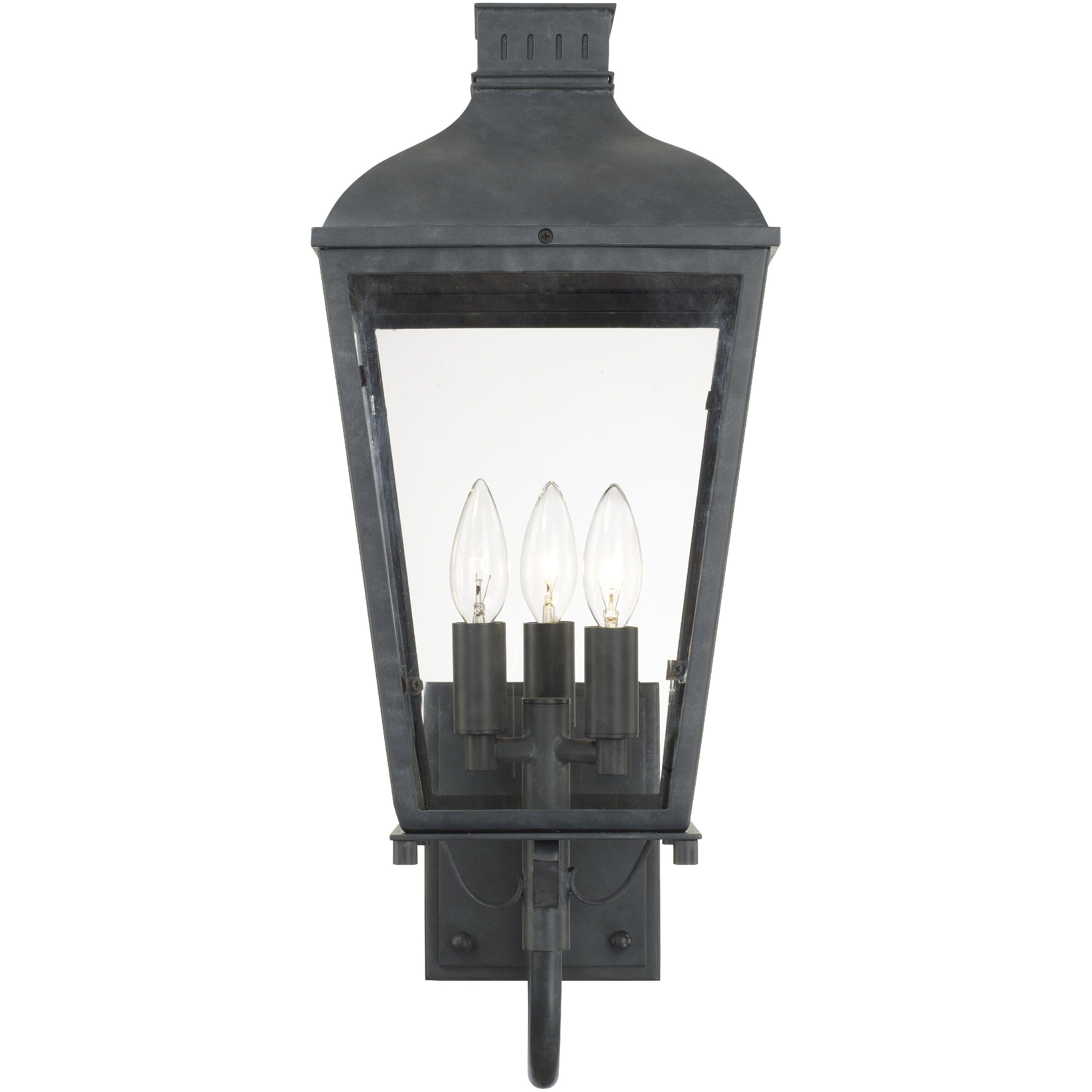 Dumont 3 Light 23.5 inch Graphite Outdoor Sconce