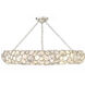 Palla 8 Light 32 inch Antique Silver Semi Flush Ceiling Light