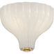Layton 3 Light 9.75 inch Luxe Gold Semi Flush Ceiling Light