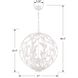 Broche 6 Light 21 inch Matte White Chandelier Ceiling Light