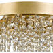 Winham 4 Light 16 inch Antique Gold Flush/Semi Flush Ceiling Light in Antique Brass and Black