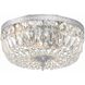 Westbury 3 Light 14 inch Polished Chrome Flush Ceiling Light in Clear Hand Cut