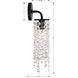 Gabrielle 1 Light 4 inch Matte Black Sconce Wall Light