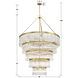 Emory 30 Light 48 inch Modern Gold Chandelier Ceiling Light