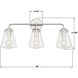 Voss Bath Vanity Light Wall Light in Polished Nickel