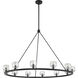 Aragon 12 Light 48 inch Matte Black Chandelier Ceiling Light
