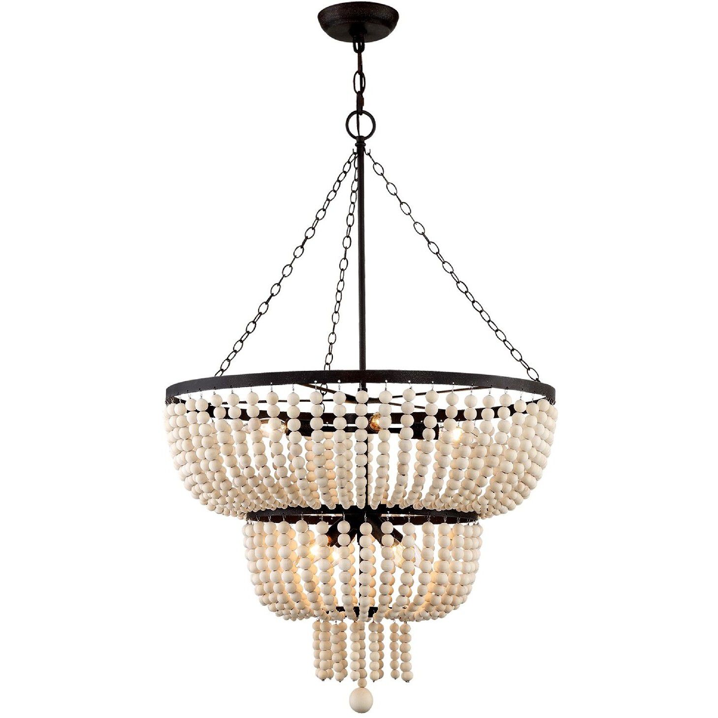 Rylee 8 Light 24.75 inch Forged Bronze Chandelier Ceiling Light