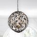 Broche 6 Light 21 inch English Bronze and Antique Gold Chandelier Ceiling Light