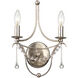 Metro Bath Wall Light in Antique Silver