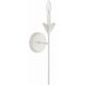 Broche Sconce Wall Light in Matte White