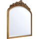 Arden 40 X 31 inch Burnished Brass Mirror
