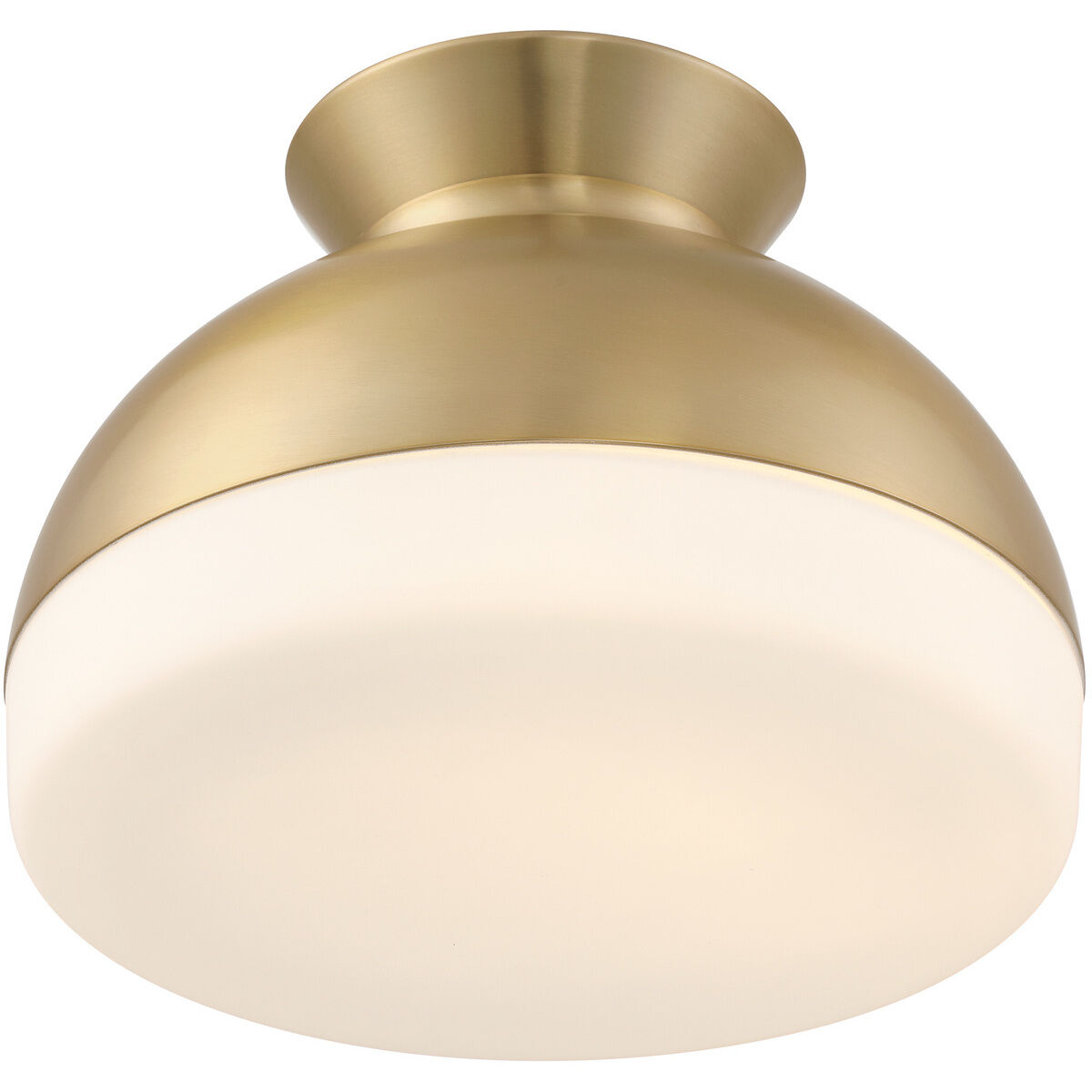 Gidget 2 Light 15 inch Vibrant Gold Flush Ceiling Light