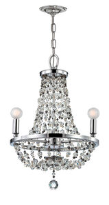 Channing 3 Light 15 inch Polished Chrome Mini Chandelier Ceiling Light in Polished Chrome (CH)