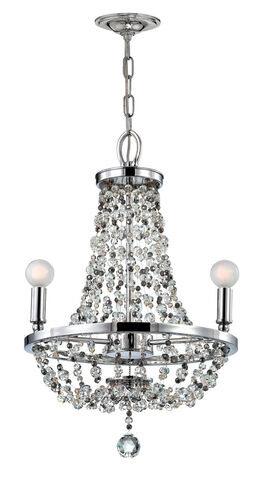 Channing 3 Light 15 inch Polished Chrome Mini Chandelier Ceiling Light in Polished Chrome (CH)