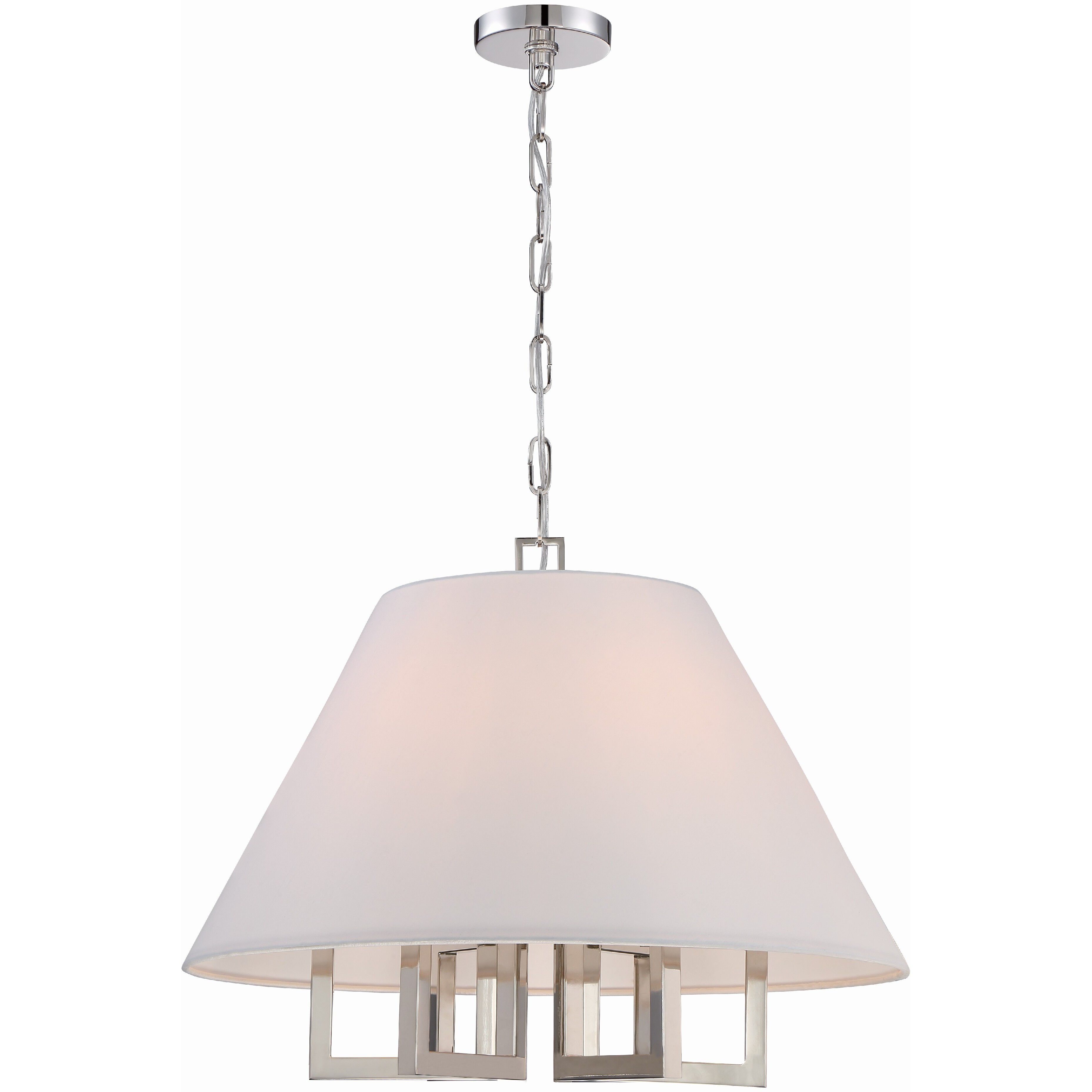 Westwood 6 Light 24 inch Polished Nickel Chandelier Ceiling Light