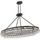 Calypso 8 Light 39.75 inch Vibrant Bronze Chandelier Ceiling Light