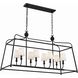 Sylvan 8 Light 42 inch Black Forged Chandelier Ceiling Light