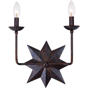 Astro 2 Light 13 inch English Bronze Wall Sconce Wall Light