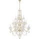 Traditional Crystal 20 Light 38 inch Polished Brass Chandelier Ceiling Light
