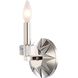 Carson 1 Light 5 inch Polished Nickel ADA Sconce Wall Light