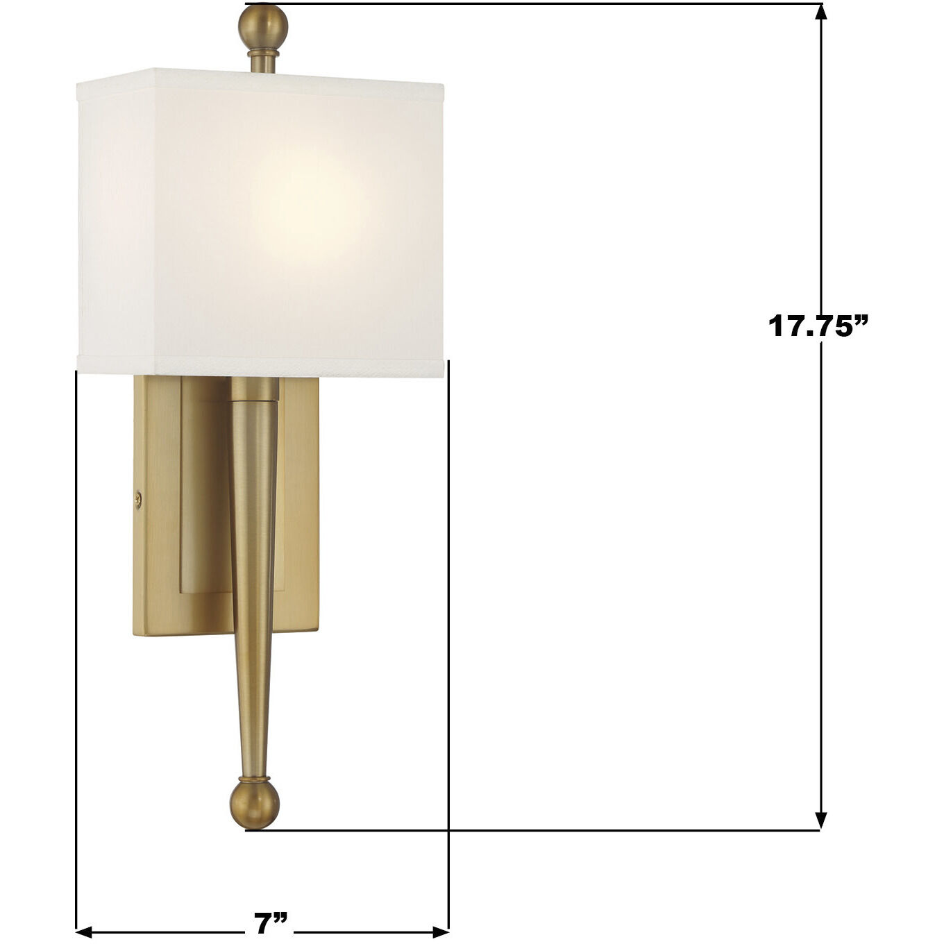 Ardson Wall Sconce Wall Light in Vibrant Gold