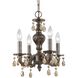 Paris Market 4 Light 13.50 inch Mini Chandelier