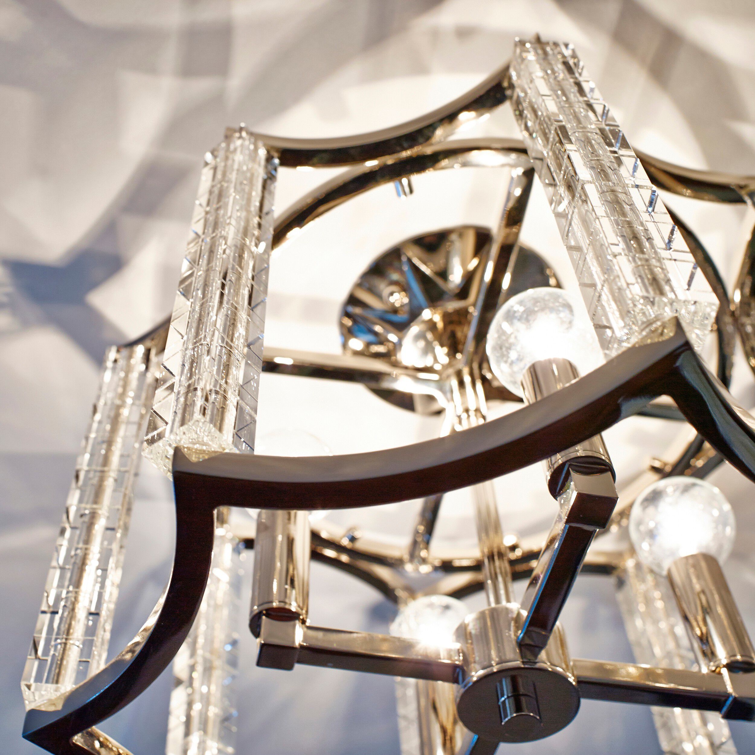 Carson 4 Light 16 inch Polished Nickel Semi Flush Ceiling Light