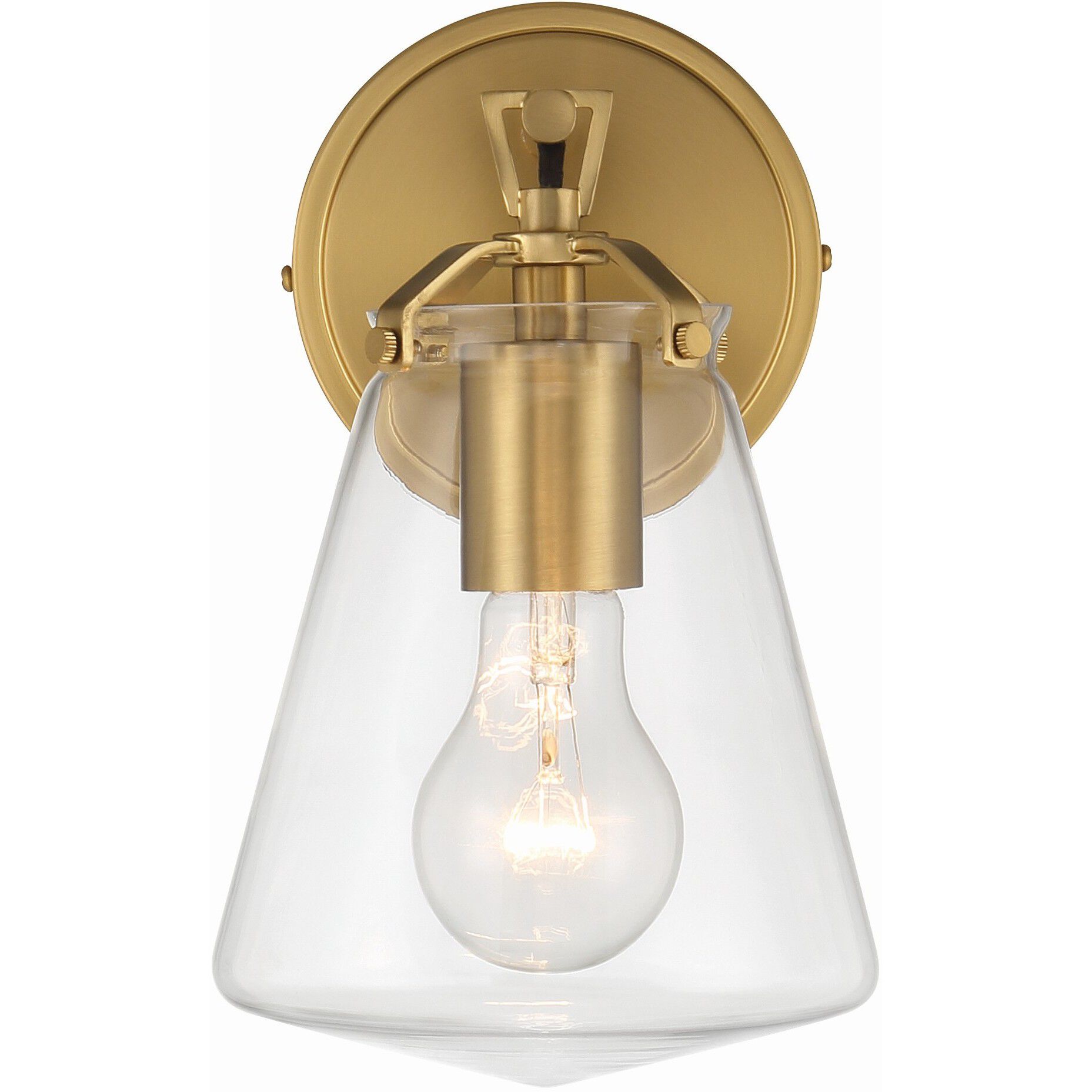 Voss Bath Sconce Wall Light in Luxe Gold