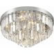 Hayes 8 Light 18 inch Polished Nickel Flush/Semi Flush Ceiling Light