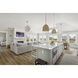 Esme 9 Light 22.5 inch Aged Brass Chandelier Ceiling Light in Floral Glass Petals White
