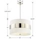 Grayson 5 Light 23 inch Polished Nickel Chandelier Ceiling Light