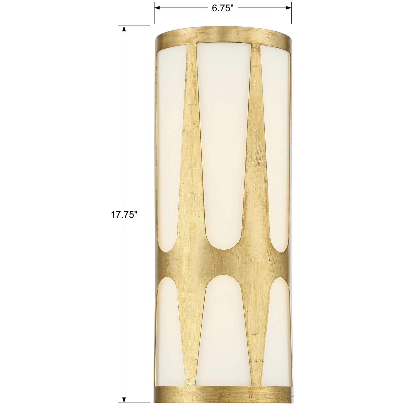 Royston 1 Light 6.75 inch Antique Gold ADA Sconce Wall Light