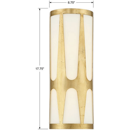 Royston 1 Light 6.75 inch Antique Gold ADA Sconce Wall Light