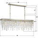 Winfield 6 Light 49 inch Antique Silver Linear Chandelier Ceiling Light