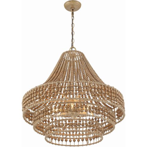 Silas 6 Light 26.75 inch Burnished Silver Chandelier Ceiling Light