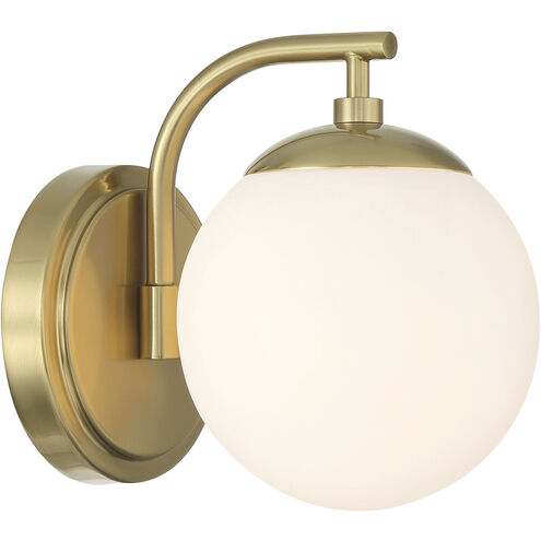 Maverick 1 Light 8 inch Vibrant Gold Bath Vanity Light Wall Light