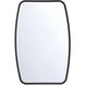 Lindee 36 X 24 inch Matte Black Mirror