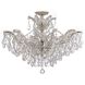 Maria Theresa 6 Light 29 inch Polished Chrome Semi Flush Ceiling Light in Clear Hand Cut
