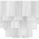 Addis 9 Light 22 inch Polished Chrome Chandelier Ceiling Light in Tronchi Glass White